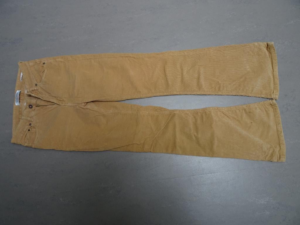 KUYICHI maat W27/L34, vintage flade rib broek/pantalon., Kleding | Dames, Overige kleuren, KUYICHI, Ophalen of Verzenden, Zo goed als nieuw