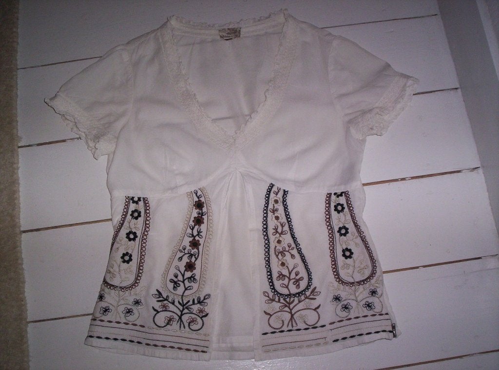 WIT BLOESJE van MANDARIN MINT, maat 36, zijrits, Kleding | Dames, Wit, Ophalen of Verzenden, Zo goed als nieuw, Mandarin Mint