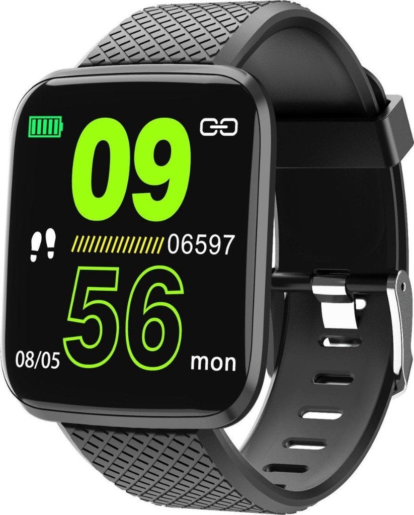 Denver SW-151 Smartwatch Sportwatch werkt in iOS & Android, Zwart, Nieuw, Ophalen of Verzenden, Hoogte