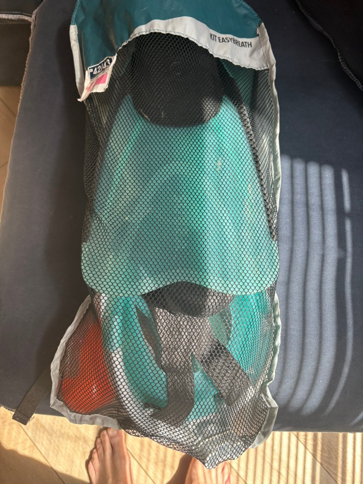 Decathlon Easybreath snorkelset maat 42/43, Ophalen of Verzenden, Zo goed als nieuw, Snorkelset