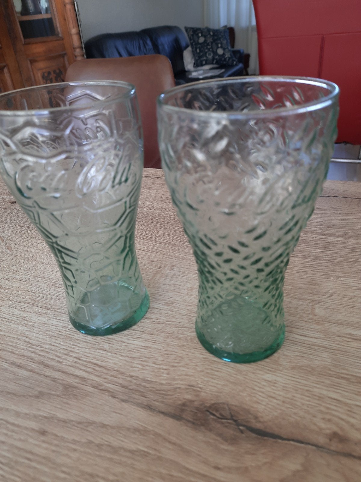 Vintage Coca-Cola en Bacardi glazen - 3 stuks, Antiek en Kunst, Ophalen of Verzenden