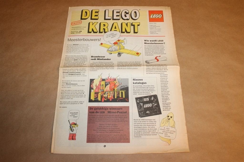 De Lego Krant - Nr. 45 - 1990, Ophalen of Verzenden, Zo goed als nieuw