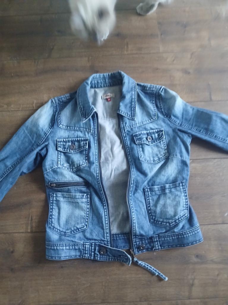 Leuk spijker jasje, Kleding | Dames, Jassen | Zomer, Ophalen of Verzenden, Zo goed als nieuw, Blauw