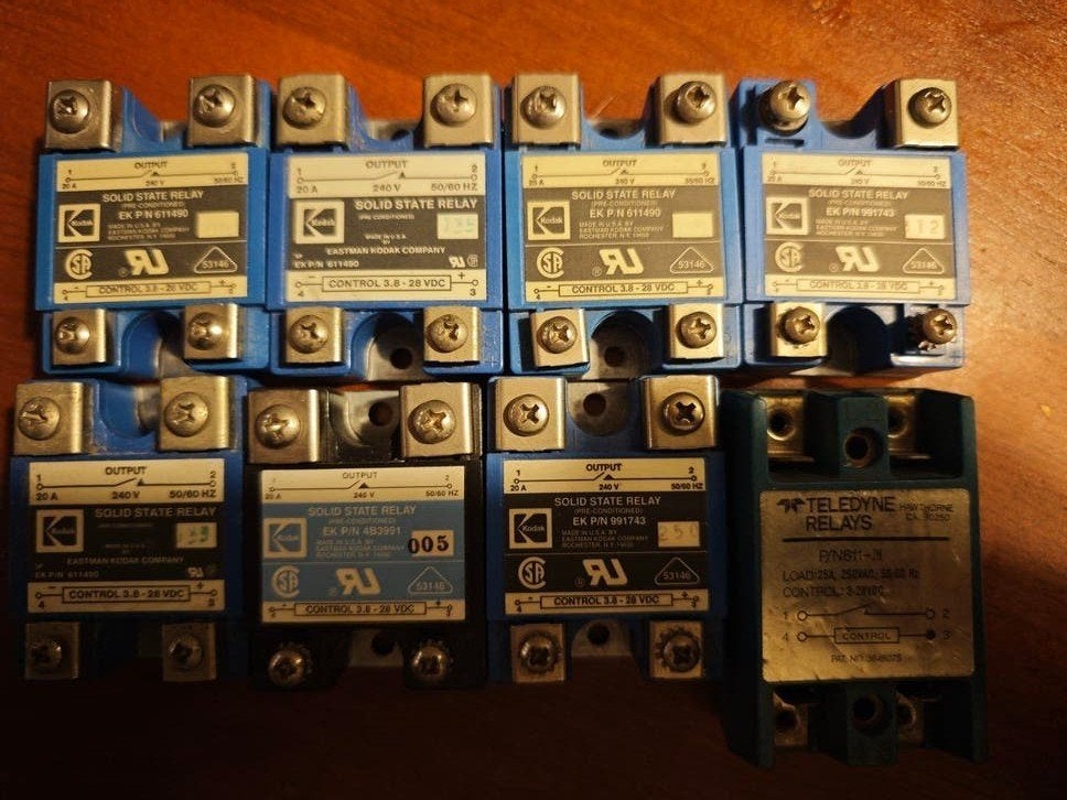 Partij / Kavel Solid State Relais (8x) o.a. Kodak & Teledyne, Ophalen of Verzenden, Gebruikt
