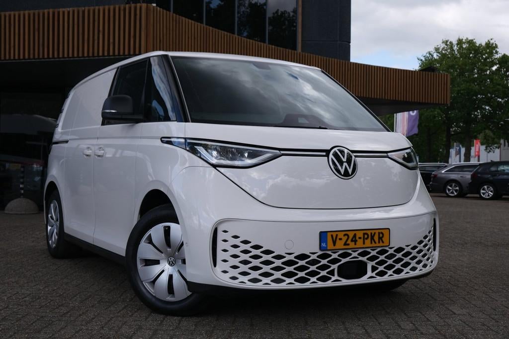 Volkswagen ID. Buzz Cargo 77 kWh|EXCL.BTW|Rijklaar!|Camera|T, Auto's, Bestelauto's, Gebruikt, Zwart, Volkswagen, Wit
