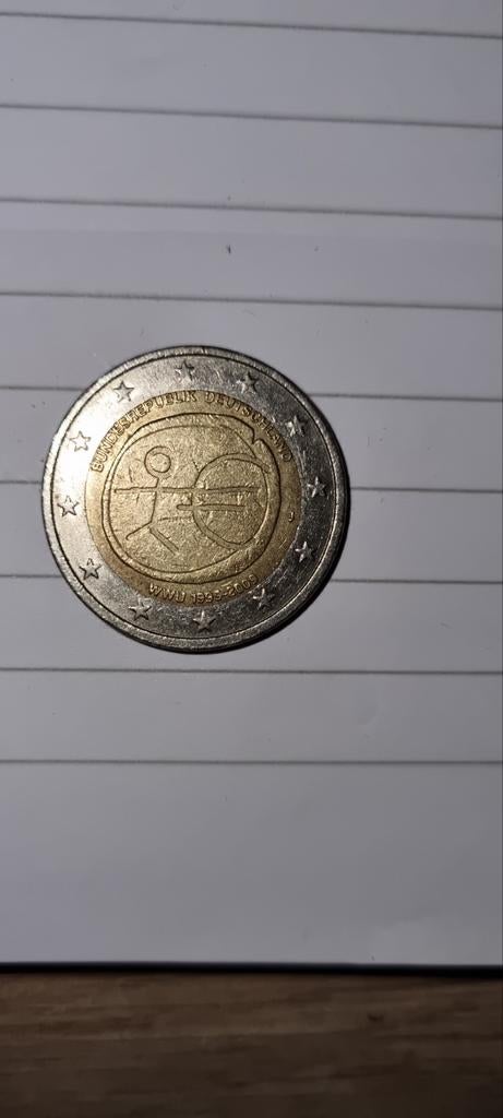 ZELDZAAM! 2 Euro munt bundesrepublik deutschland1999-2009, Postzegels en Munten, Verzenden, Duitsland, 2 euro, Losse munt
