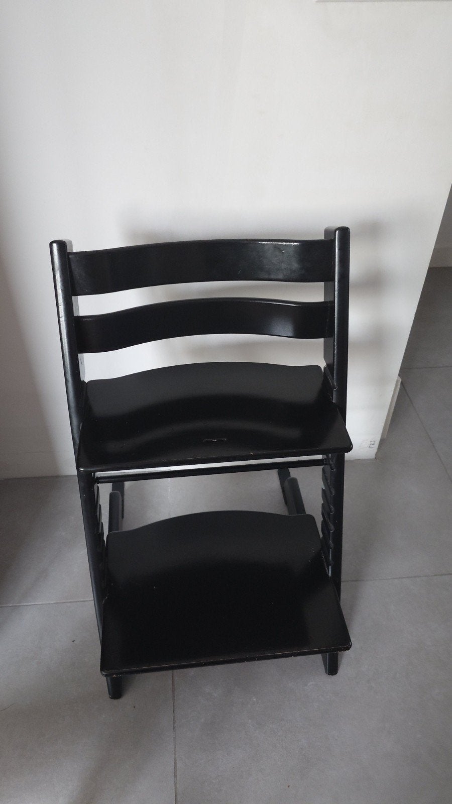 Stokke Triptrap Stoel Zwart - Verstelbaar, Kinderen en Baby's, Ophalen, Gebruikt, Meegroeistoel, Aanschuifbaar