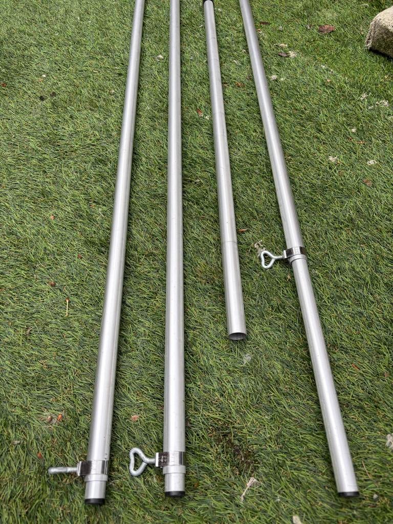 Tent/luifelstokken - Set van aluminium stokken, Ophalen of Verzenden, Gebruikt