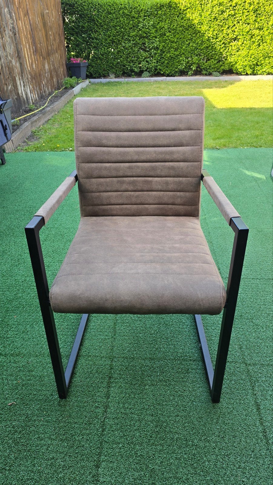 4 eettafel stoelen - Industrieel design, Ophalen, Gebruikt, Stof, Industrieel