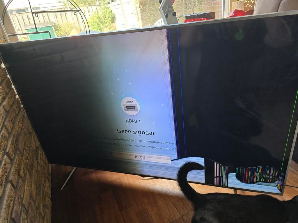 Defecte Samsung TV QE65Q64RAL - Zonder afstandsbediening, Audio, Tv en Foto, Televisies, Ophalen, QLED, 50 Hz, Samsung