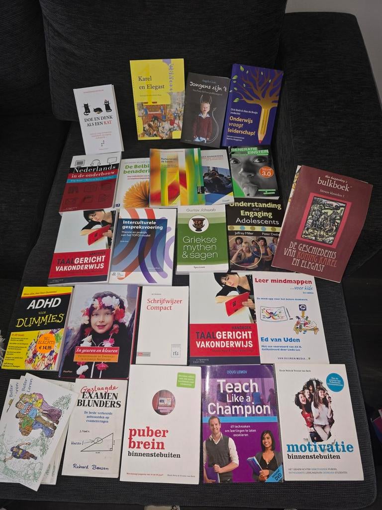 Grote collectie Onderwijsboeken & Pedagiek PABO Docent Psych, Boeken, Studieboeken en Cursussen, Ophalen of Verzenden, Alpha, Zo goed als nieuw