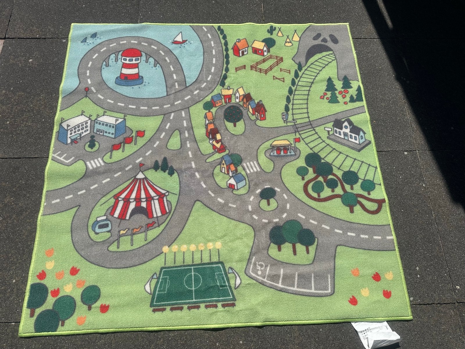 IKEA STADSDEL Speelkleed 130x133 cm - Zo goed als nieuw, Ophalen, Zo goed als nieuw, Jongen of Meisje