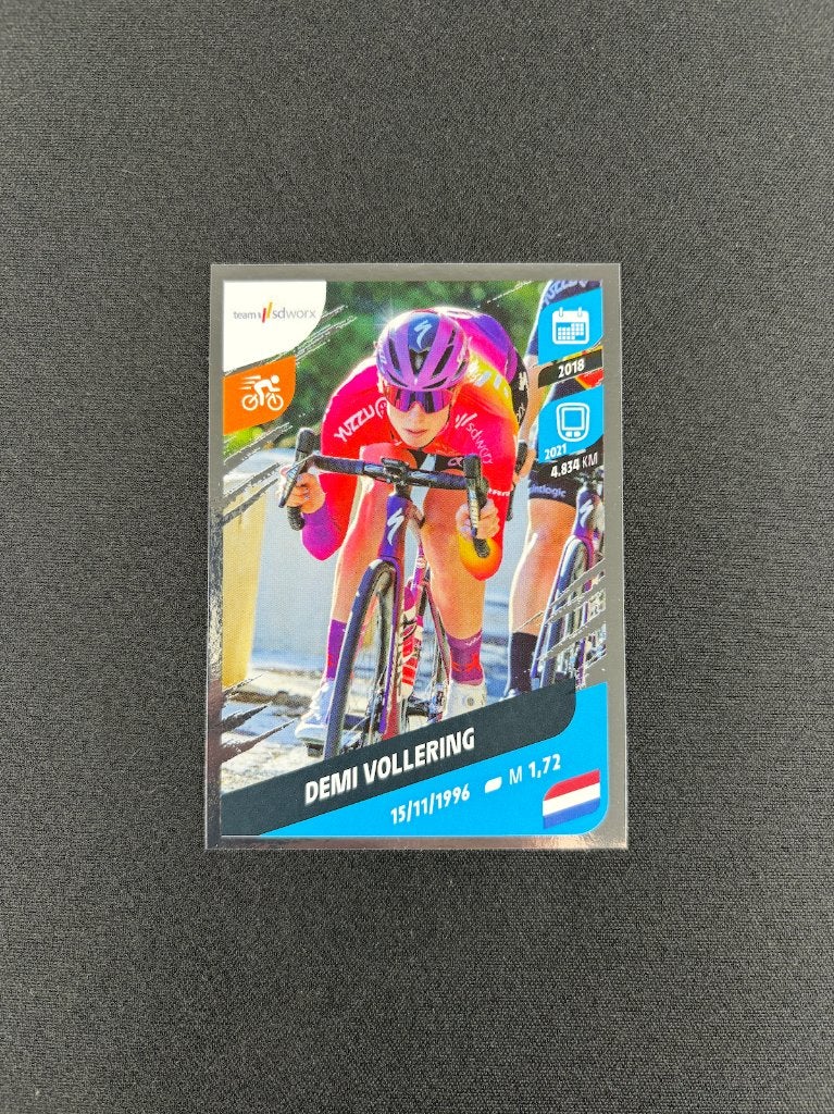 Demi Vollering Panini Tour de France 2022 Rookie Sticker, Verzenden, Zo goed als nieuw, Overige sporten, Poster, Plaatje of Sticker