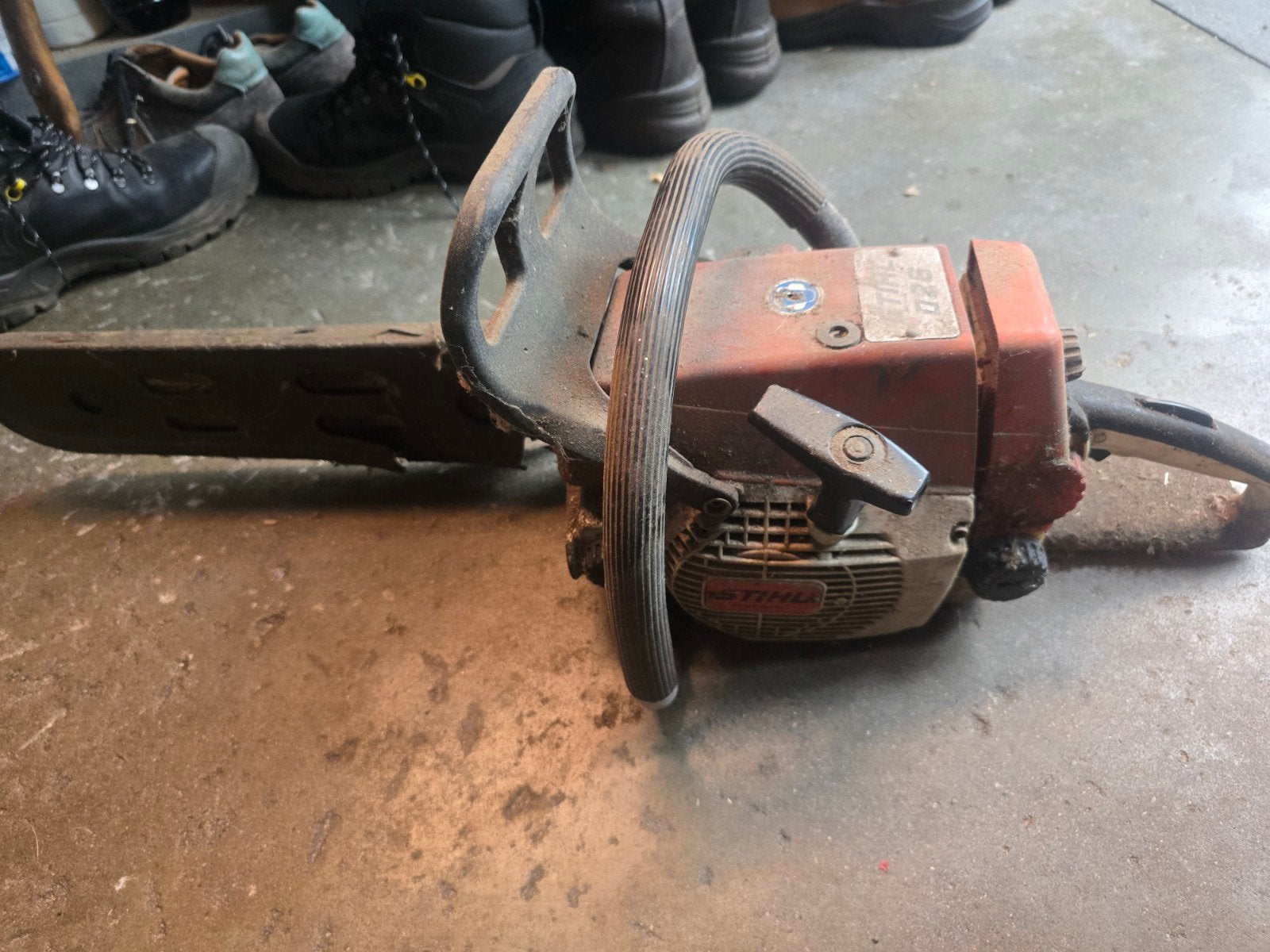 Stihl 026 Kettingzaag , loopt niet, wel gedaan., Tuin en Terras, Ophalen, Gebruikt, Stihl