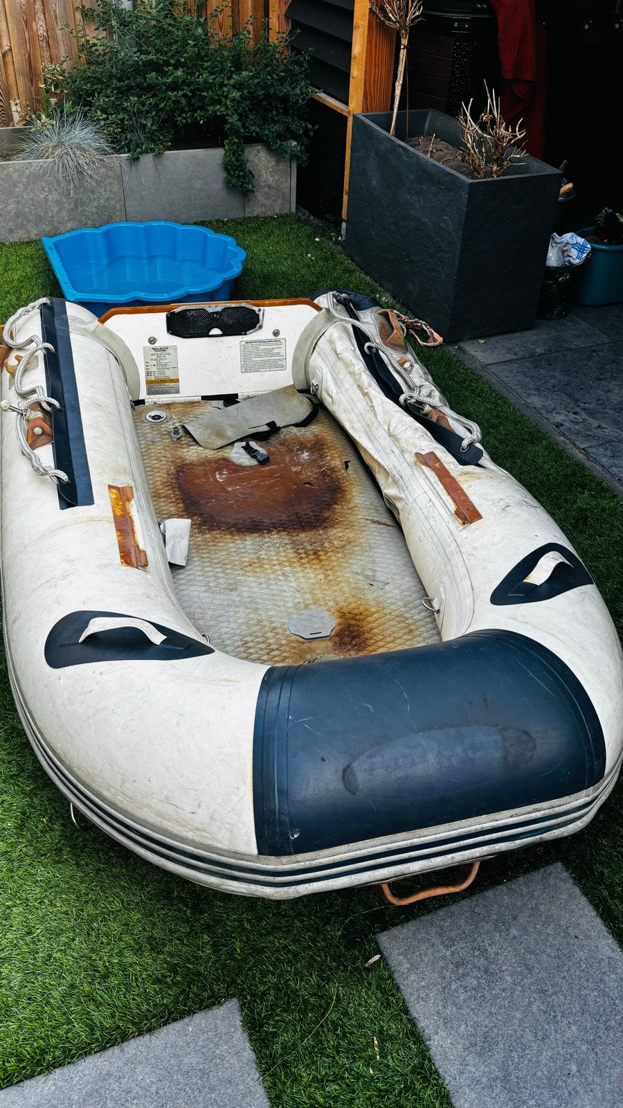 Opknapper rubberboot met Airdeck - ideaal voor handige Harry, Ophalen, Gebruikt