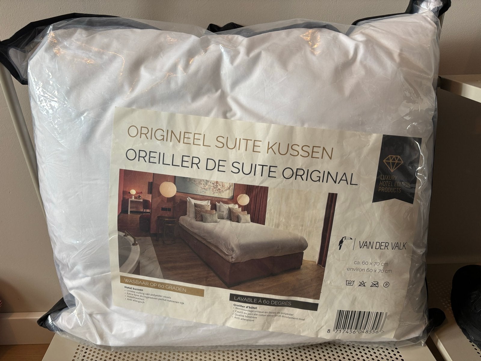 Origineel Van der Valk Suite Kussen - Nieuw, Eenpersoons, Wit, Overige materialen, Nieuw