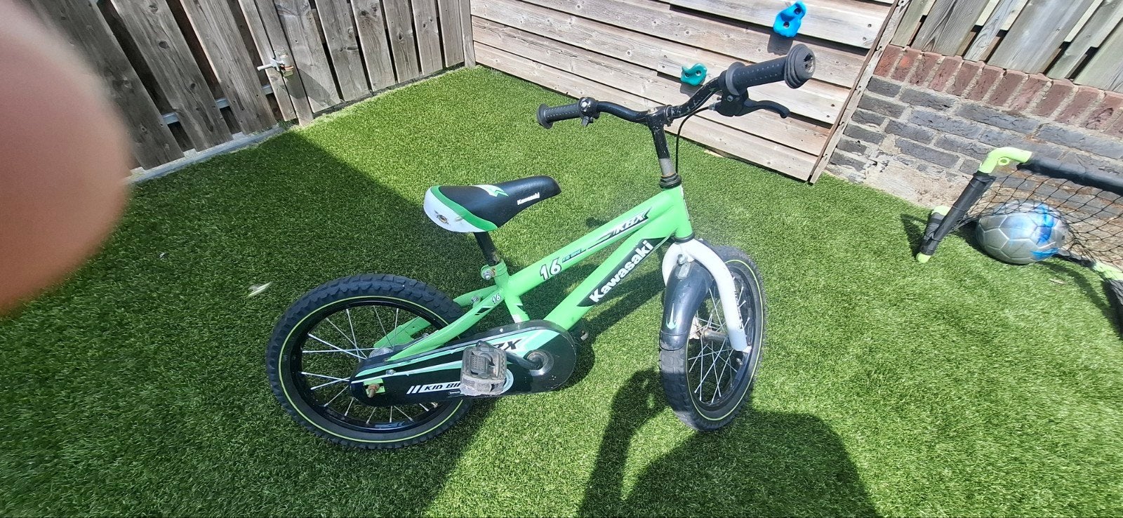 Kawasaki 16 inch kinderfiets - Groen, Ophalen
