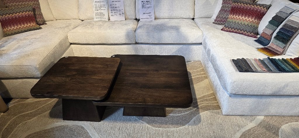 Salontafel Stockholm Walnoot Bruin 60 cm & 80 cm SHOWMODEL, Huis en Inrichting, Tafels | Salontafels, Ophalen, 50 tot 100 cm, Bornsestraat 31