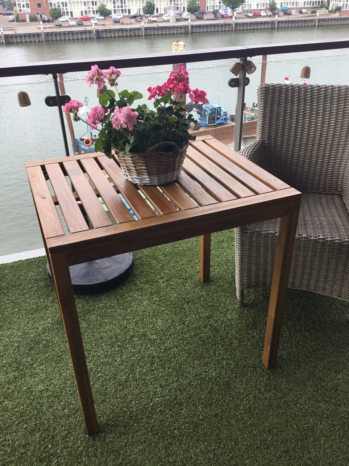 Acacia houten tuintafel, Ophalen, Zo goed als nieuw, Rechthoekig, Hout