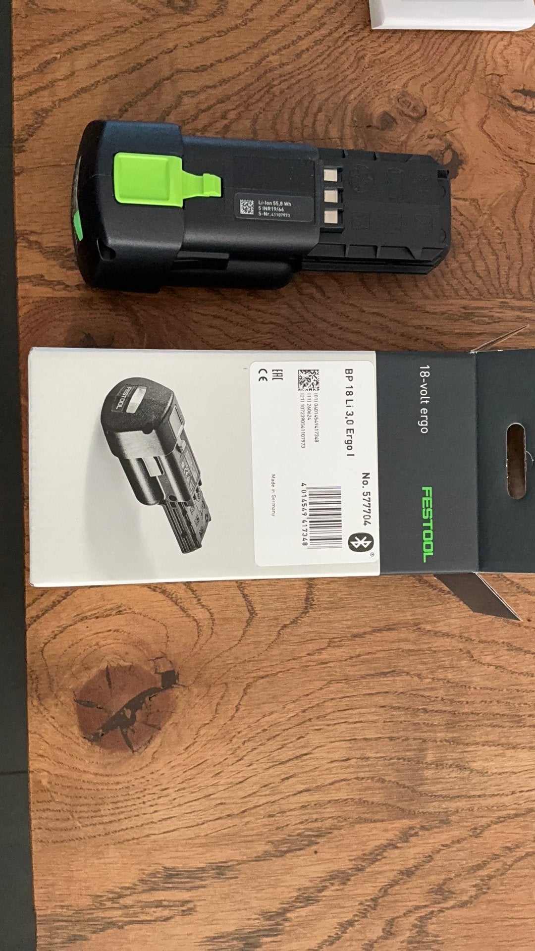 Nieuwe Festool 18volt LI 3,0 ergo l. Accu, Ophalen, Zo goed als nieuw, Minder dan 600 watt, Vlakschuurmachine