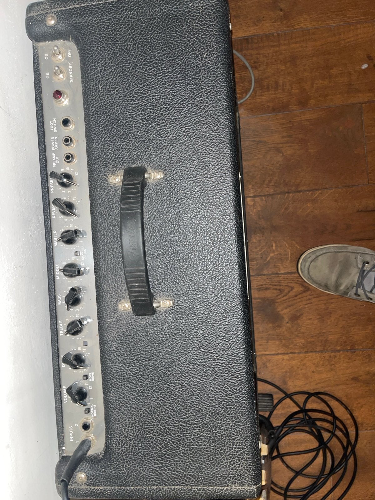 Foto 4 van Fender Stratocaster met Fender Deluxe versterker