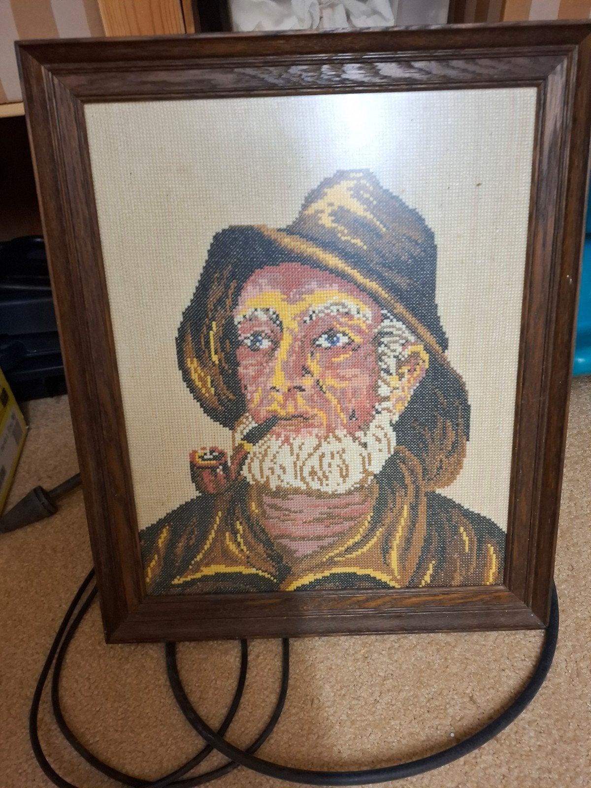 geborduurd schilderij, Ophalen, Zo goed als nieuw, Schilderij