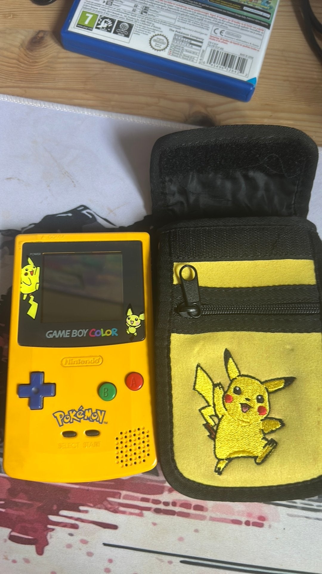 pikachu&pichu gameboy uit 1998, Ophalen of Verzenden, Zo goed als nieuw, Game Boy Color, Met beschermhoes of tas
