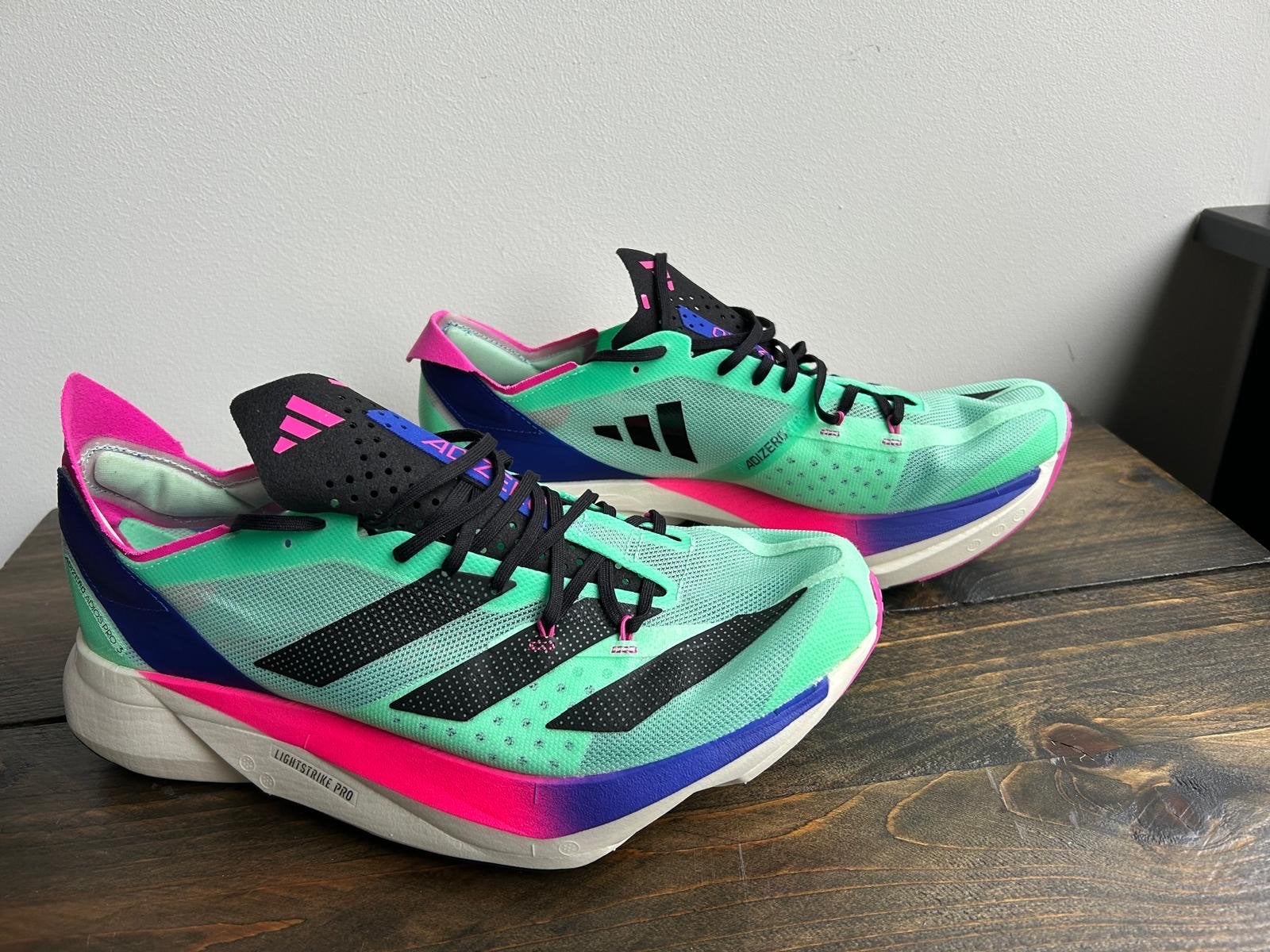 Adidas Adizero Adios Pro 3 Running GW4249 - Maat 45 1/3, Kleding | Heren, Schoenen, Ophalen, Zo goed als nieuw, Overige kleuren