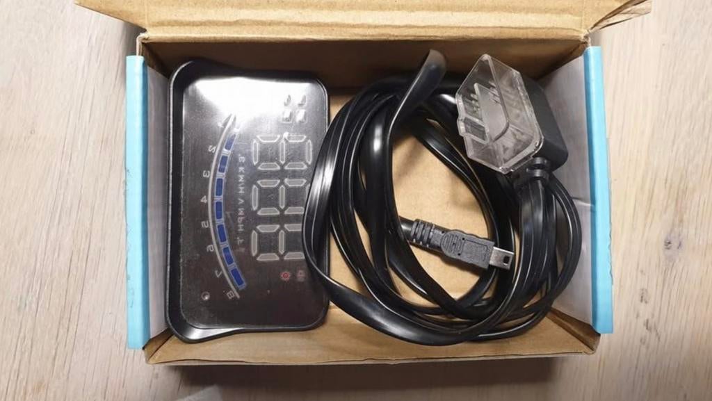 OBD2 Head Up Display (snelheid, toeren, voltage), Ophalen of Verzenden, Nieuw