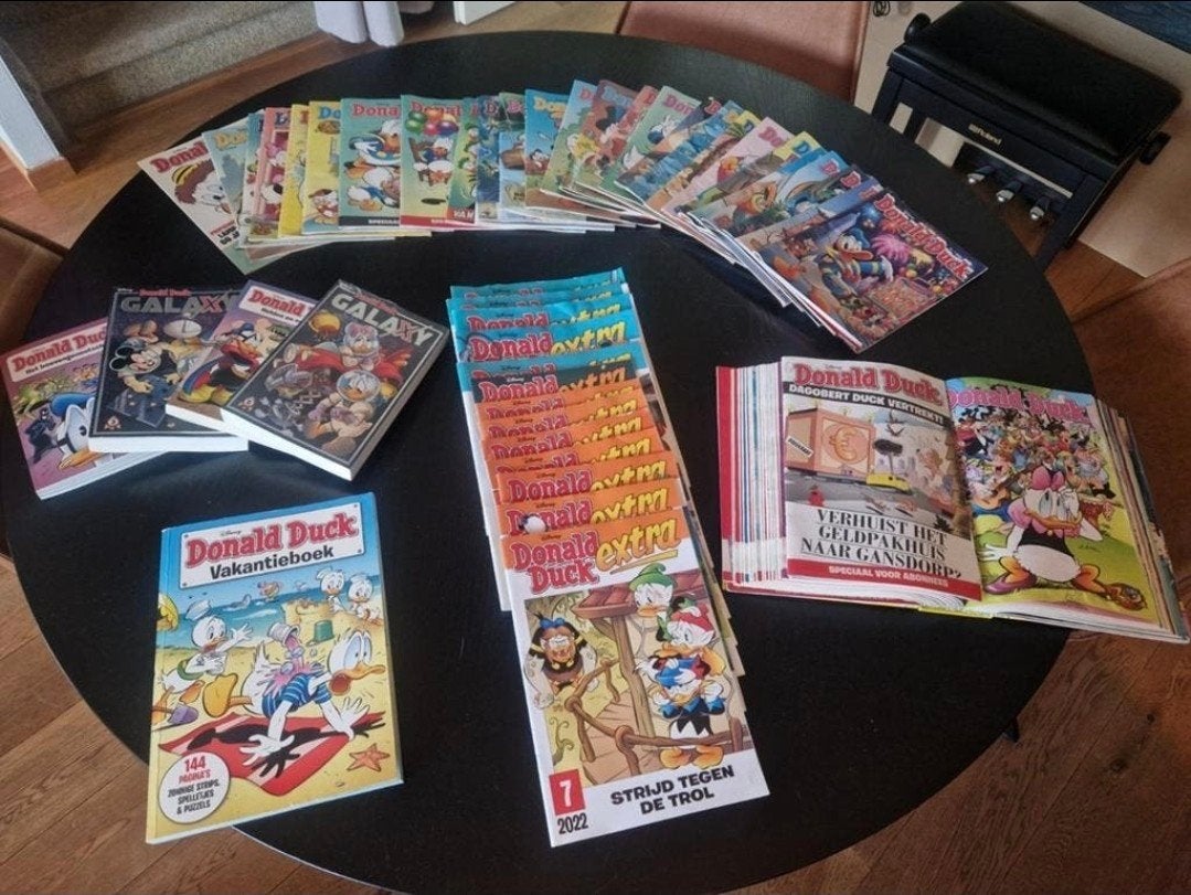 Grote verzameling Donald Duck bladen en pockets, Meerdere stripboeken, Ophalen, Gelezen