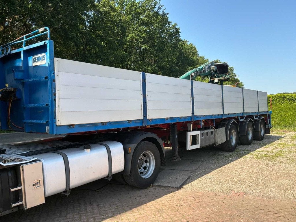 2007 Pacton TPD340 Oplegger met kennis kraan, Auto's, Vrachtwagens, Overige brandstoffen, Bedrijf, Aanhangers en Opleggers, Te koop