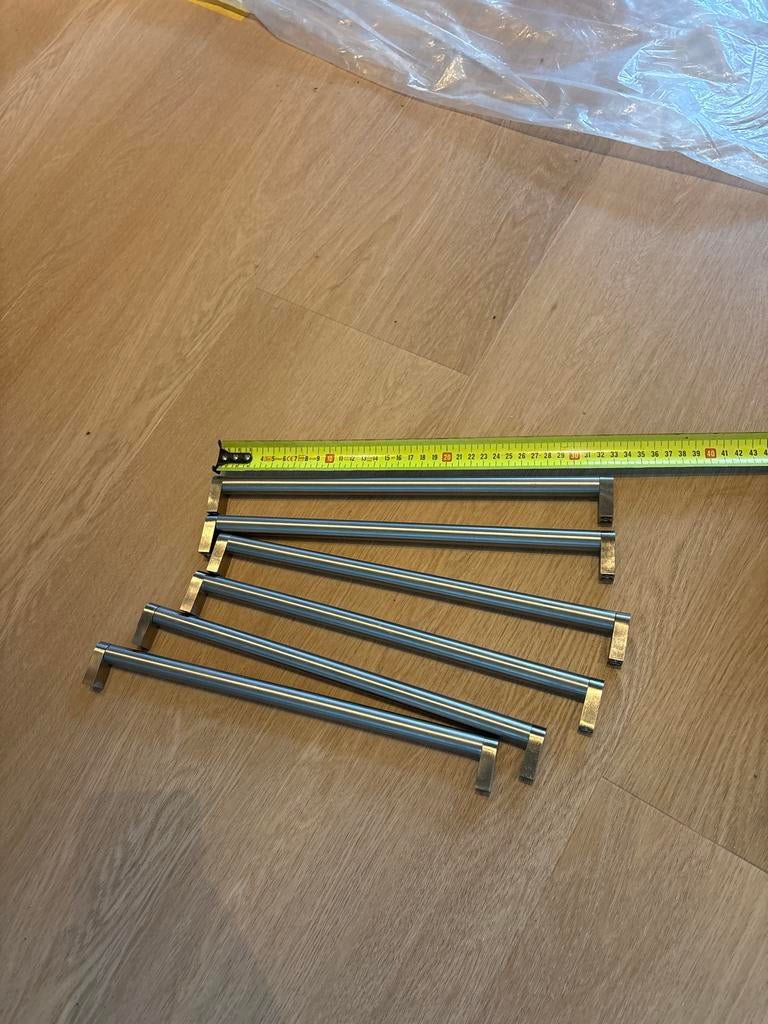 6x IKEA Pax Kast Grepen 33 cm, Ophalen of Verzenden, Gebruikt, Rvs, Overige typen