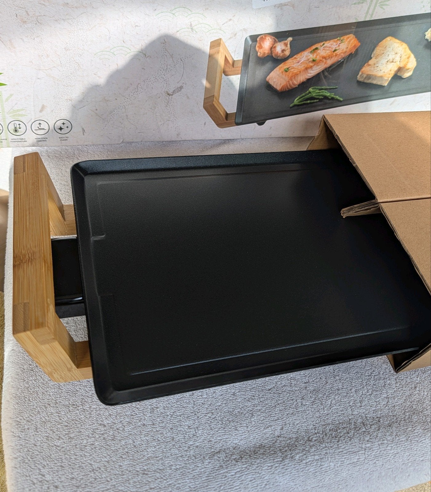 Nieuwe Bestron Teppanyaki Grillplaat XXL 2000W Antiaanbak, Ophalen of Verzenden, Nieuw
