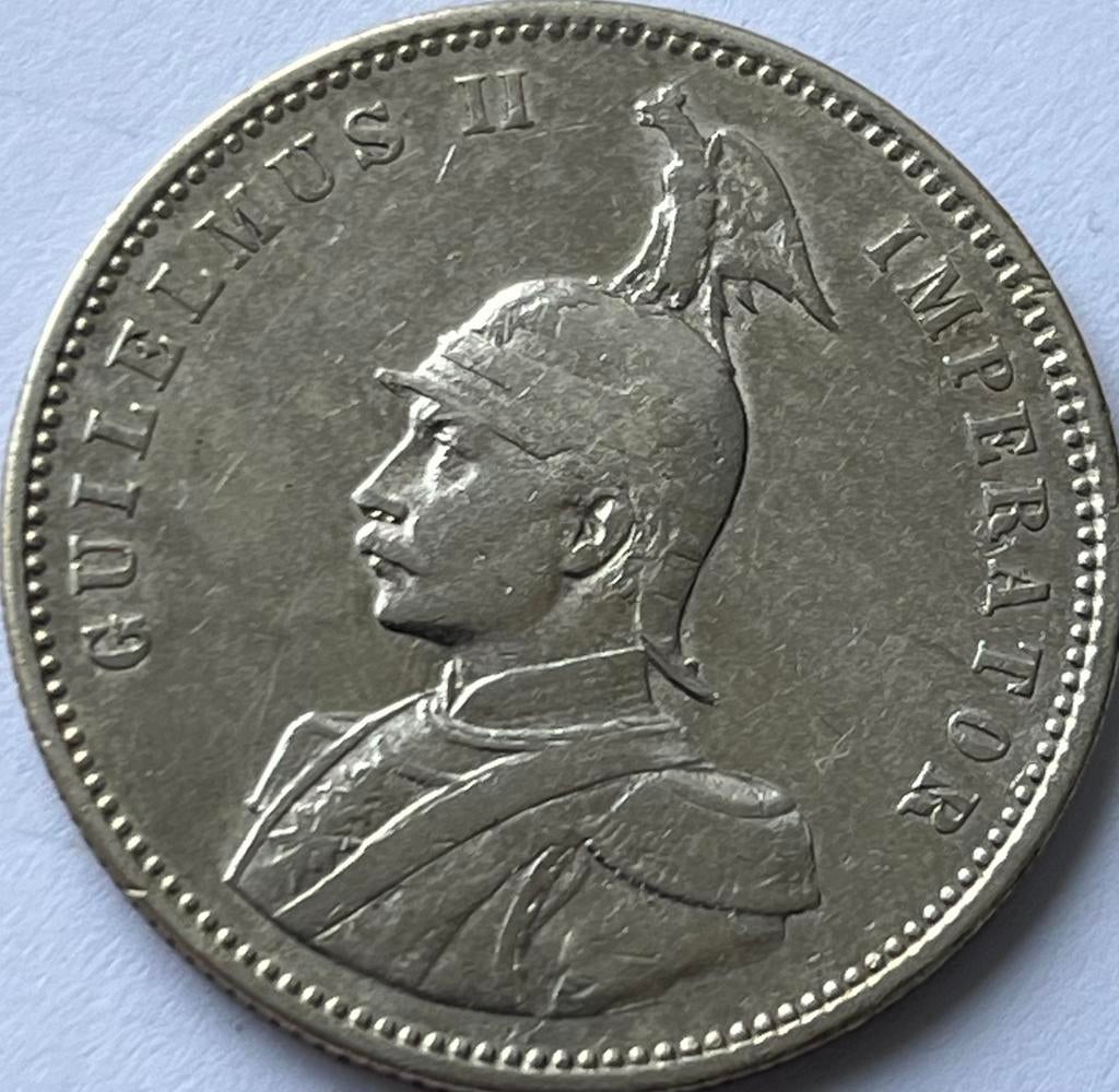 Duits Oost-Afrika schaarse zilveren rupie 1910J, Postzegels en Munten, Munten | Europa | Niet-Euromunten, Ophalen of Verzenden