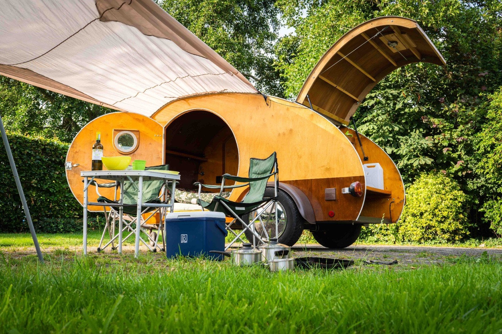 Teardrop caravan te huur
