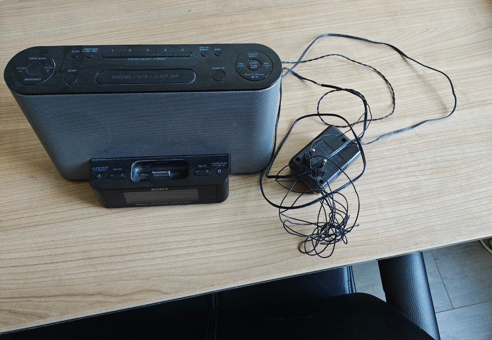 Sony DS11iP iPod/iPhone 3G Luidspreker Wekker / Dock, Ophalen, Gebruikt, Radio