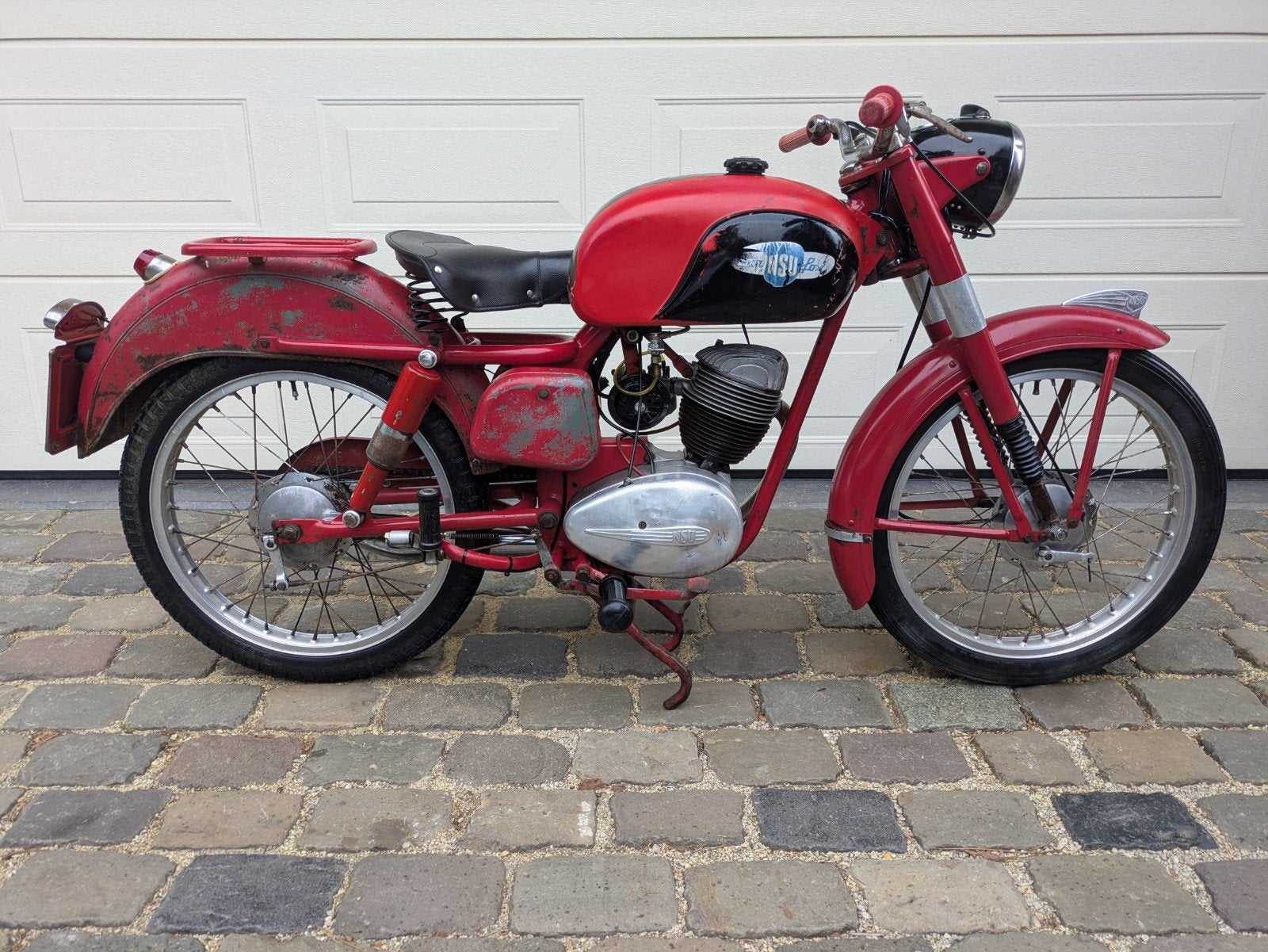 NSU FOX uit 1955 nog compleet origineel., Fietsen en Brommers, Ophalen, 98 cc
