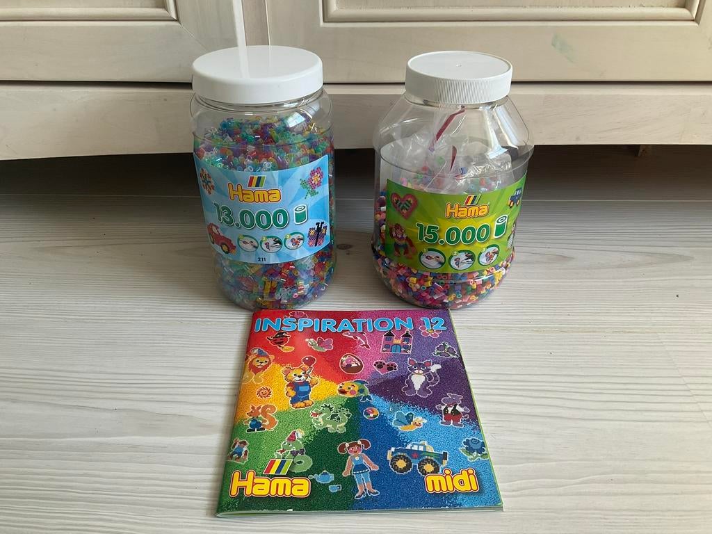 Hama strijkkralen (ong 18.500) met inspiratie boekje, Kinderen en Baby's, Speelgoed | Educatief en Creatief, Ophalen of Verzenden