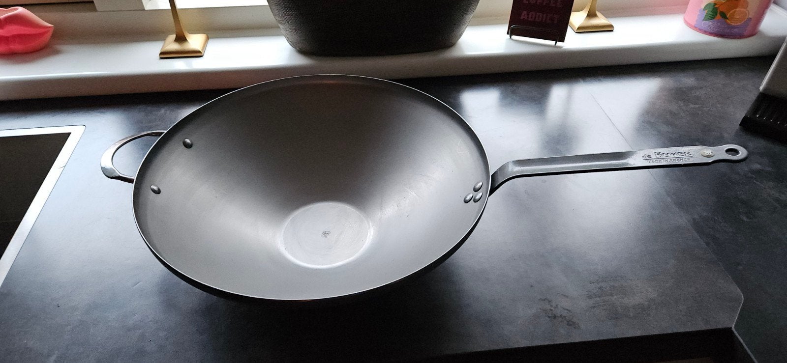 De Buyer Wokpan - Made in France, Huis en Inrichting, Keuken | Potten en Pannen, Ophalen, Nieuw, Overige materialen, Wok