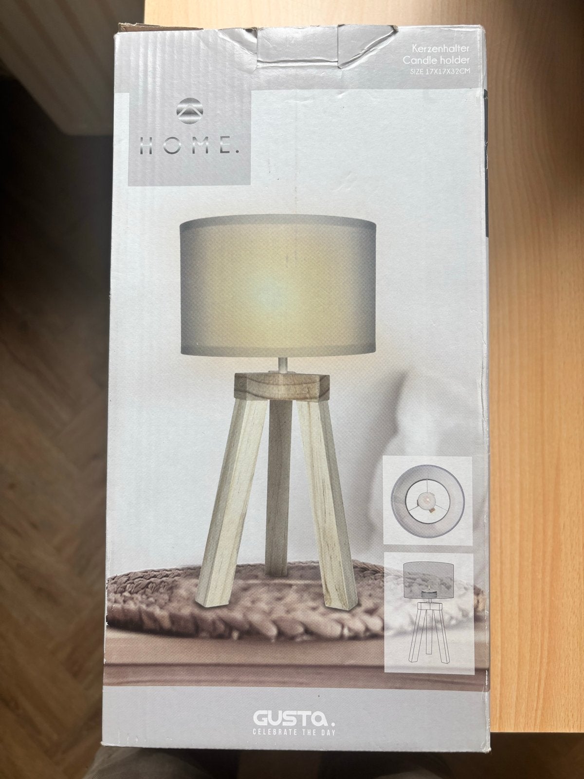 Gusta Kandelaarlamp Kaars - Sfeervolle Verlichting, Ophalen, Nieuw, Kandelaar, Hout