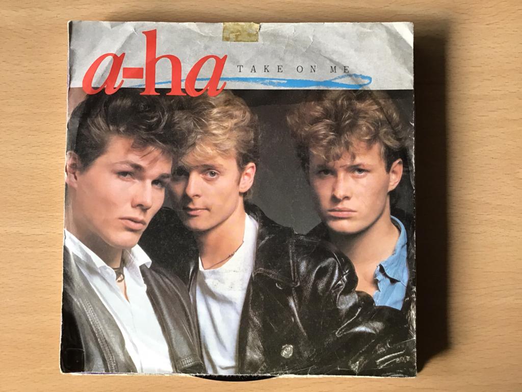A-Ha/Take on me. Vinyl single., Gebruikt, 7 inch, Single, Ophalen of Verzenden