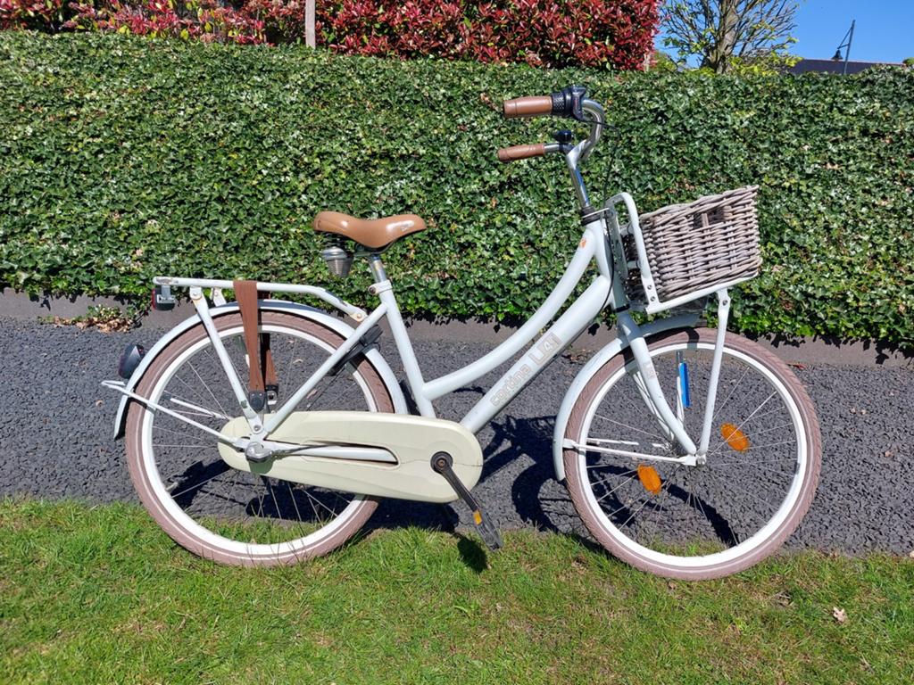 Cortina 24 inch meisjesfiets met 3 versnellingen, Ophalen, Terugtraprem, Cortina U4 transportfiets, Versnellingen