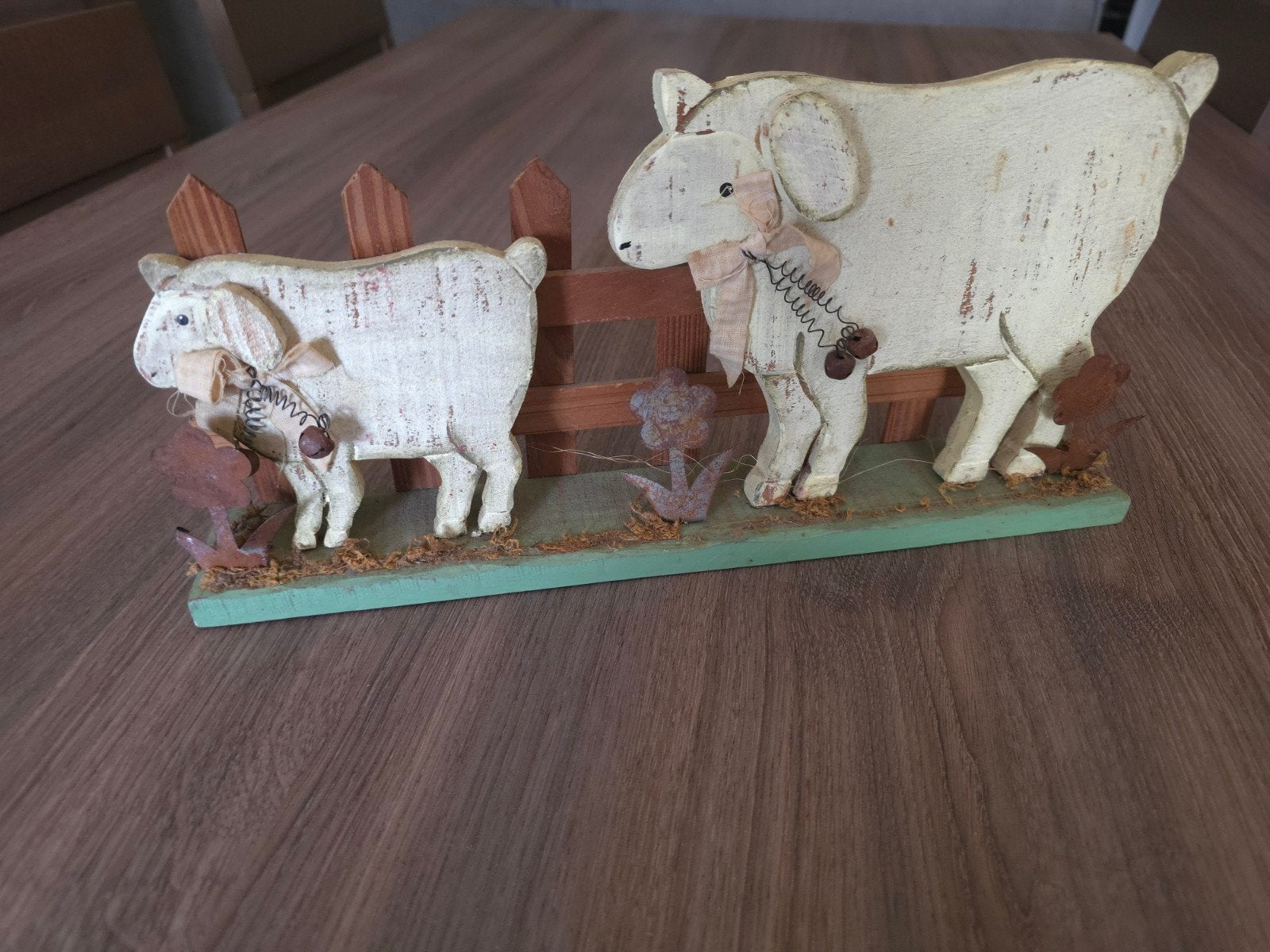 Decoratieve schapen beeldjes - Landelijke stijl, Hout, Gebruikt, Ophalen of Verzenden, Landelijk