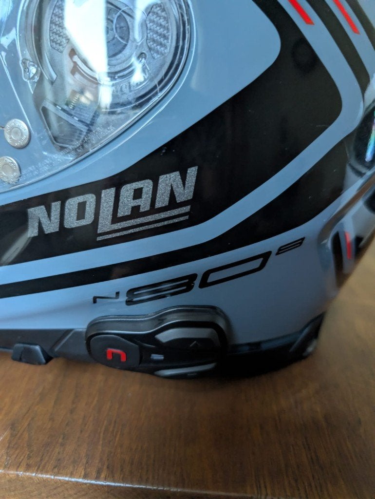 Nolan systeemhelm maat L – met geïntegreerd N-Com, Motoren, Systeemhelm, Heren, Nolan, Ophalen of Verzenden