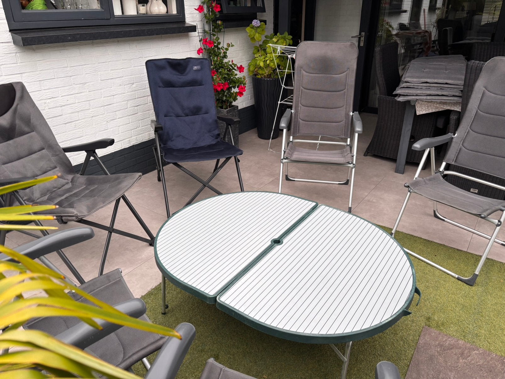 Campeer Stoelen en tafel, Caravans en Kamperen, Kampeermeubelen, Ophalen, Zo goed als nieuw, Campingstoel