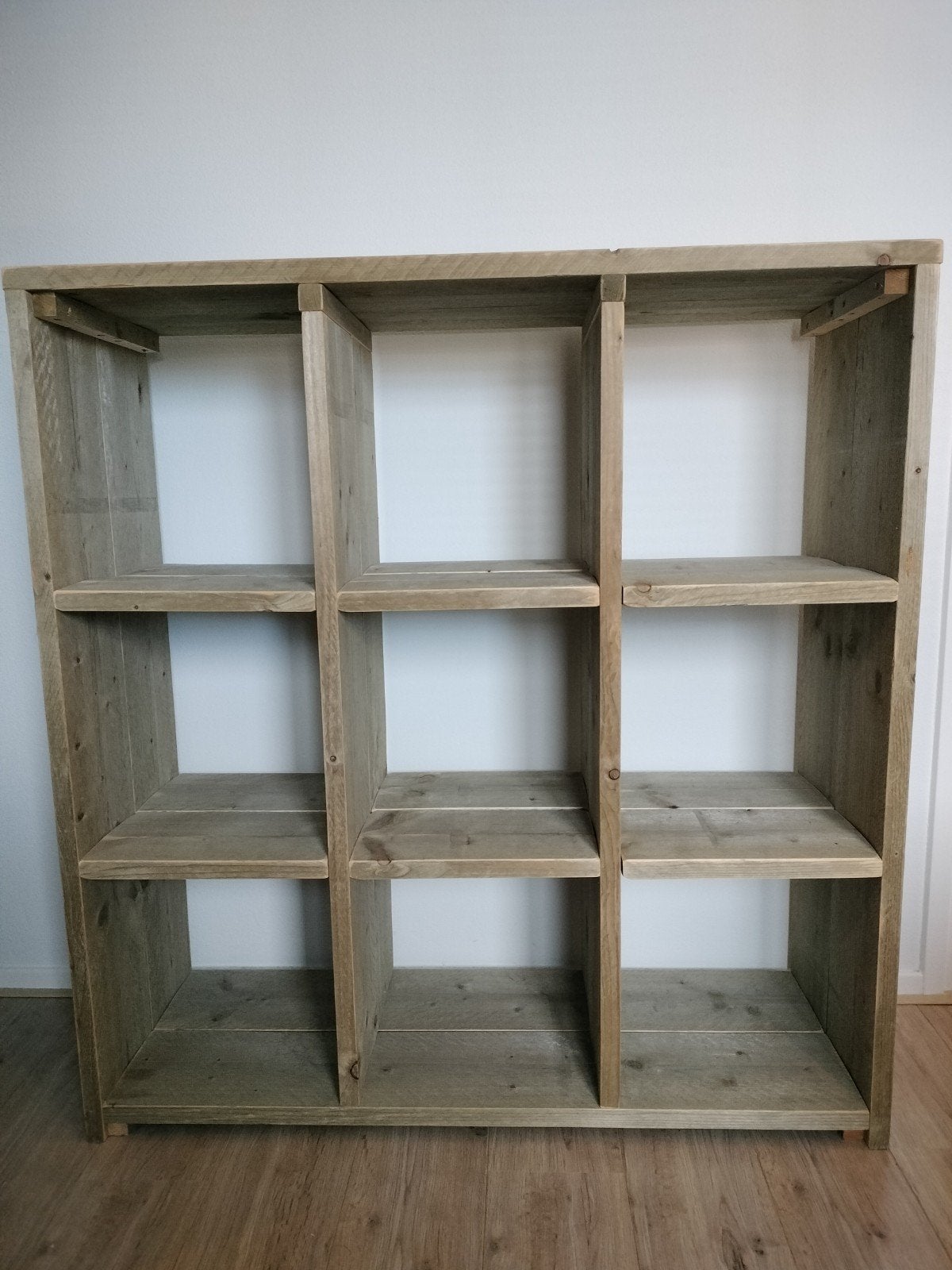 Vakkenkast old-look steigerhout 120x120x40 cm, Huis en Inrichting, Ophalen, 25 tot 50 cm, 100 tot 150 cm, 100 tot 150 cm