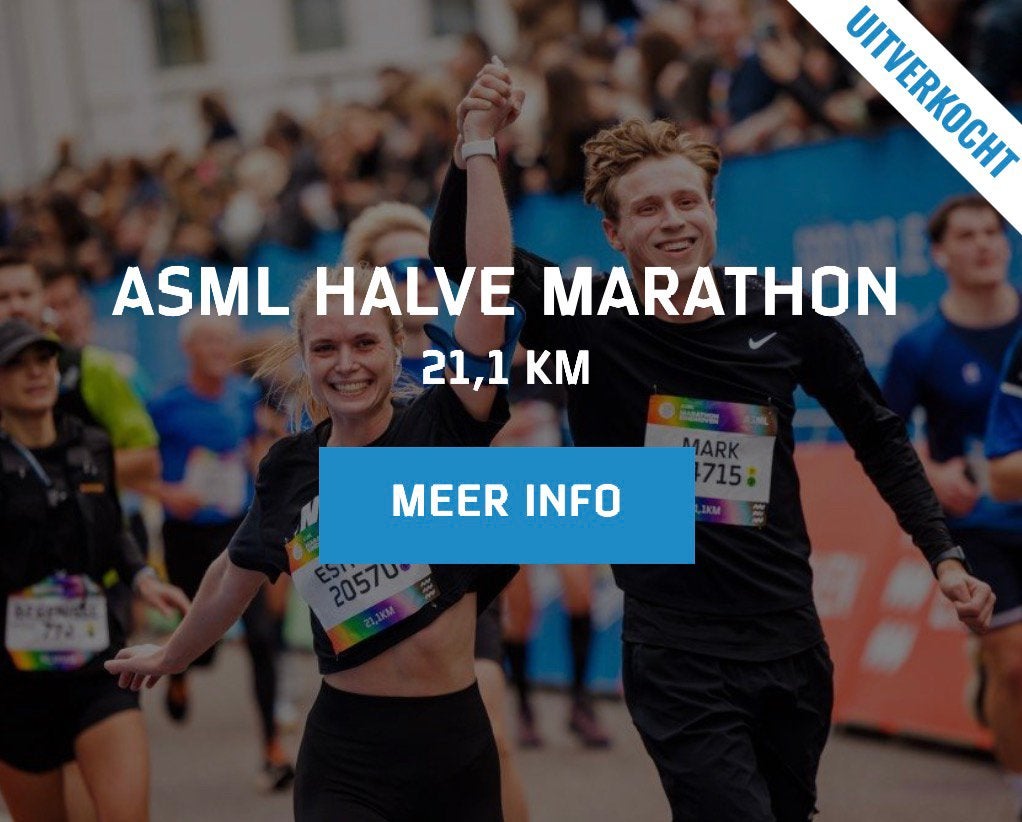 ASML 2x startbewijs halve marathon, Twee personen, Oktober