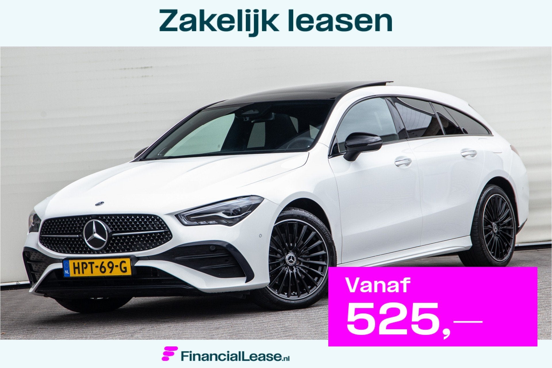 Mercedes-Benz CLA Shooting Brake 250 e AMG Premium, Nightpac, Gebruikt, Zwart, 4 cilinders, Wit