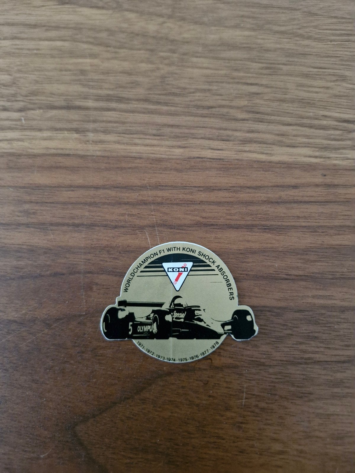 403 Vintage Koni F1 World Champion Sticker - Schokdempers, Verzamelen, Ophalen of Verzenden, Zo goed als nieuw, Auto of Motor