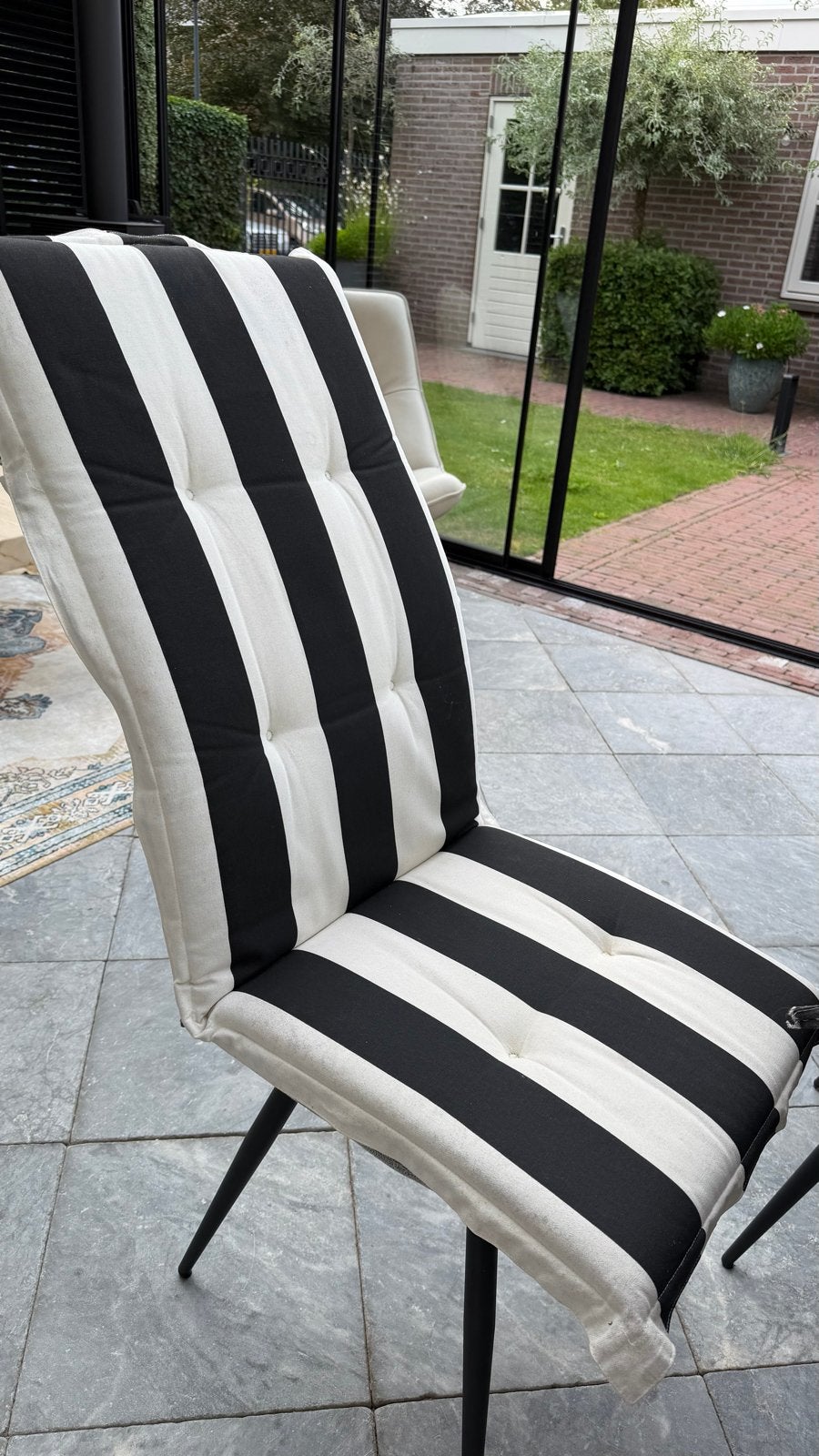 Hartman 100% katoen tuinkussens voor hoge stoelen (6 st), Ophalen, Gebruikt